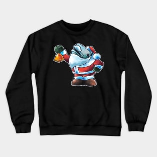 Fishy Father Christmas Crewneck Sweatshirt